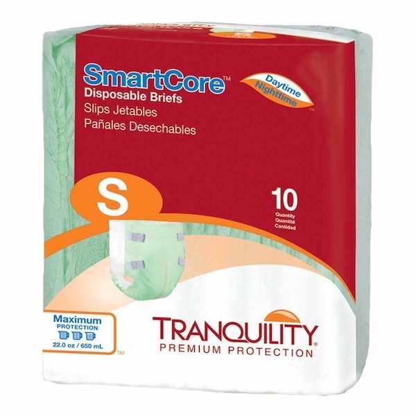 Tranquility Smartcore Unisex Adult Incontinence Brief Small Disposable Heavy Absorbency, 10PK 2311 - main